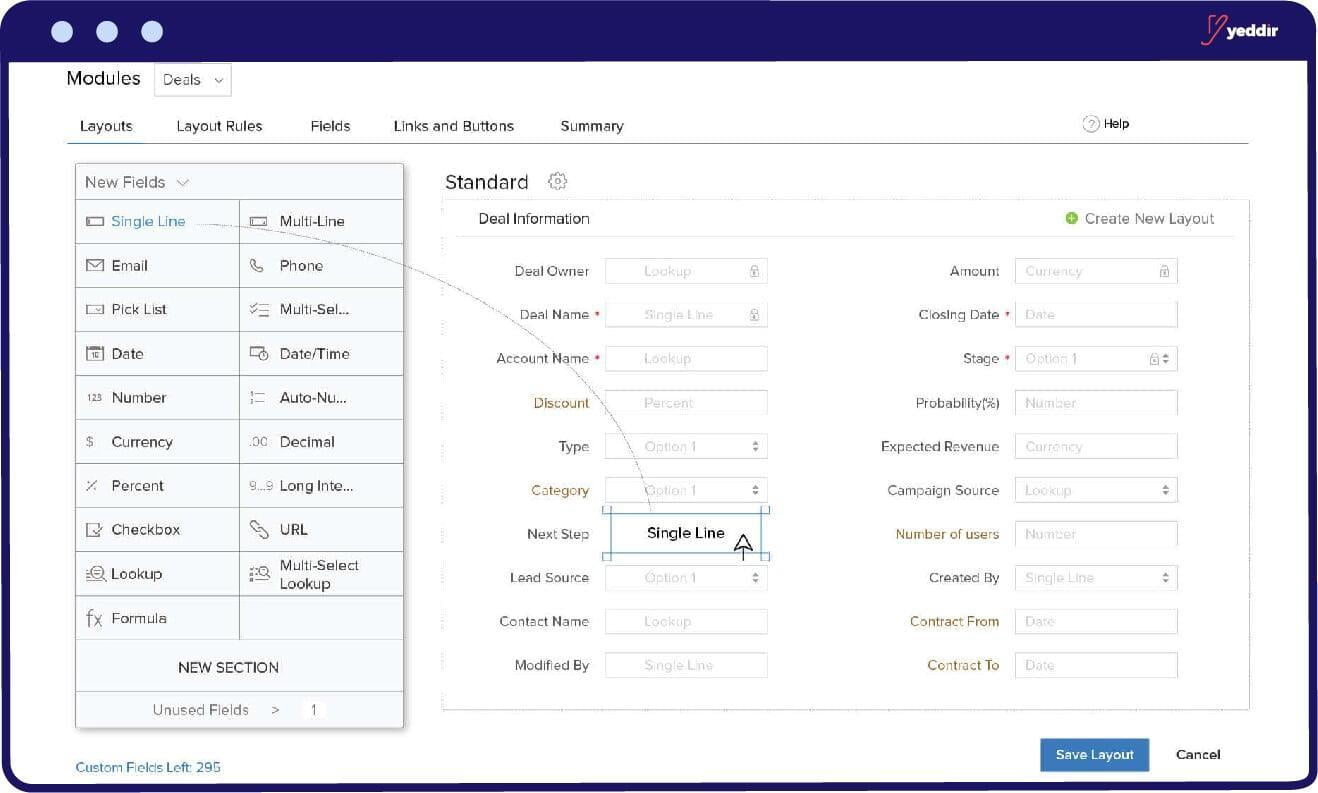 personnalisation de votre crm ZOHO